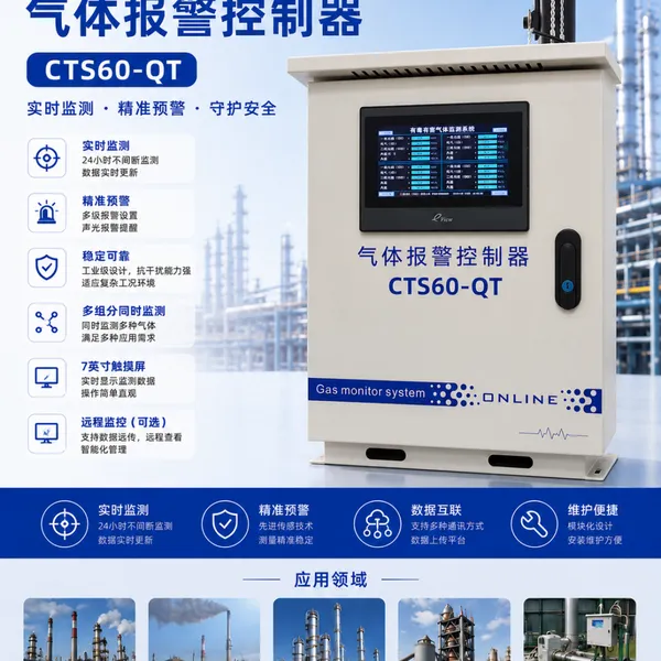 山盾科技CTS60-QT 气体报警控制器(源头厂家支持定制)