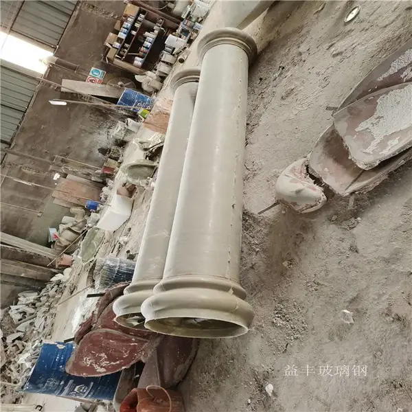 欧式罗马柱雕塑 玻璃钢罗马柱造型 酒店门口圆柱雕塑定制