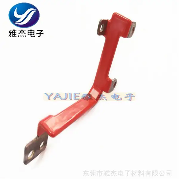 环氧树脂涂覆铜排 喷粉动力电池连接硬铜排 绝缘套管电气导电铜排