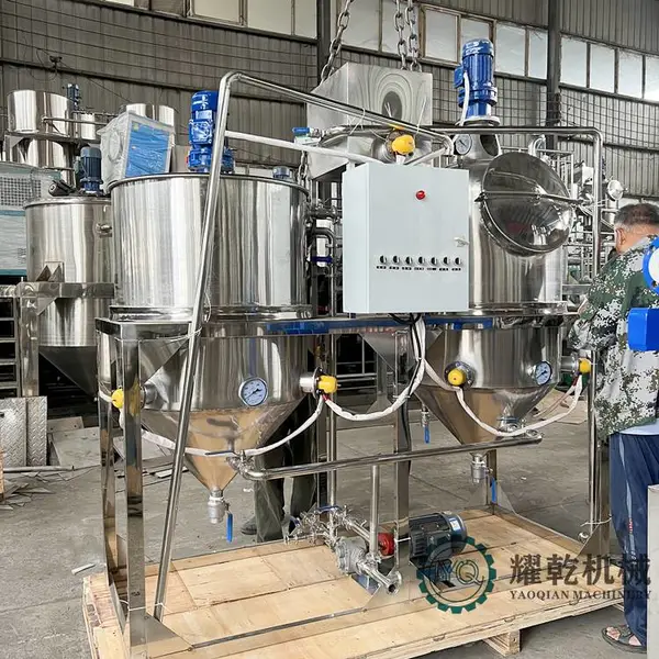小型精炼油设备 油坊菜籽油脱水真空设备 浓香型食用油生产线
