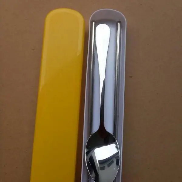 名瑞不锈钢餐具/便携学生饭勺筷子/商超赠品促销礼品