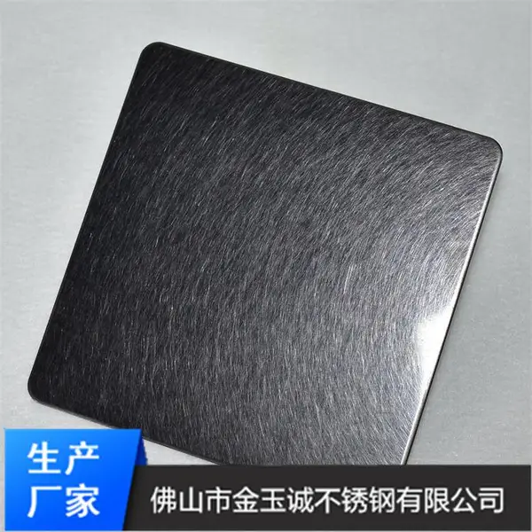 供应304乱纹黑钛亮光不锈钢板/乱纹彩色不锈钢地脚线定制