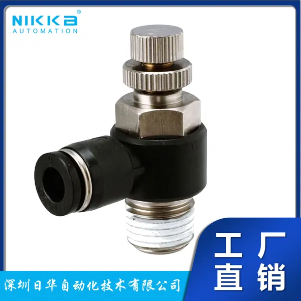 PISCO 匹士克 JSC6-M5A 标准 L 型出口节流式速度控制阀排气节流调速阀