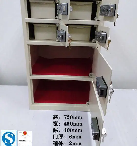 逍遥庄酒店保管箱厂家 厂家生产贵重物品保管箱 双钥匙保管箱工厂 悦励箱柜有限公司