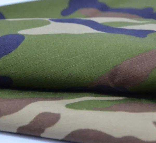 T/C poly/cotton 65/35 rip stop fabric for military