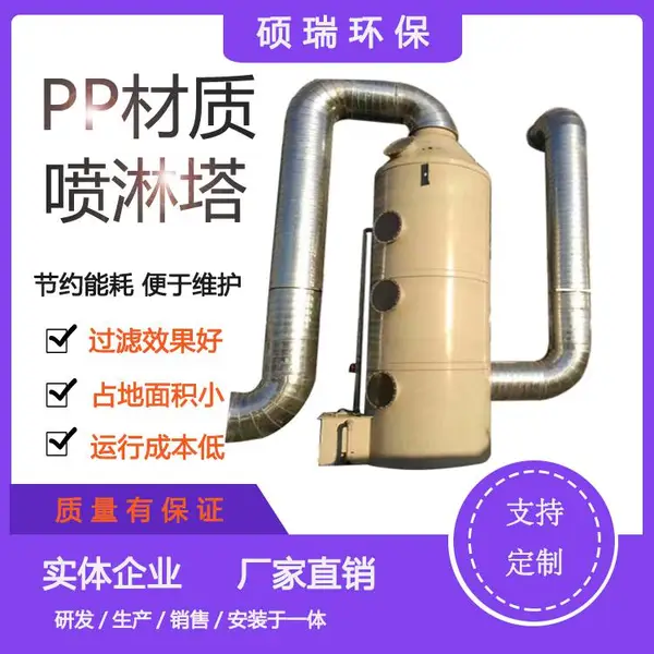硕瑞环保 旋流除尘水喷淋塔 油漆房喷淋净化塔 环保设备