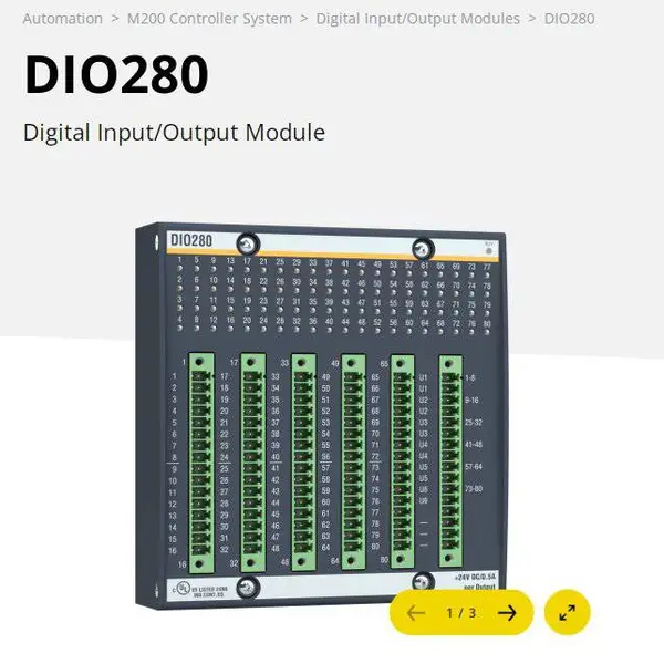 DIO280巴赫曼数字输入/输出模块DIO280全新正品bachmann