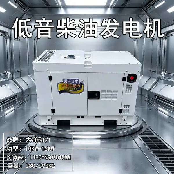 大泽动力100kw柴油发电机静音箱体降噪工程款