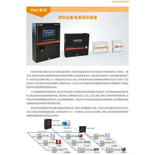 消防设备电源监控系统配置要点:PMC-FP2000与S30X传感器