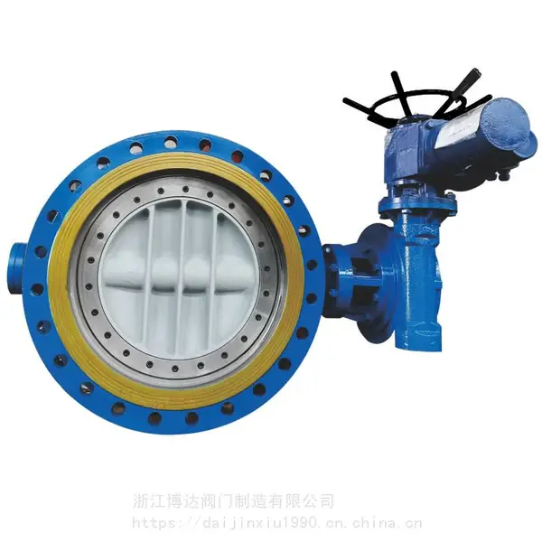 浙江博达 三偏心金属硬密封电动不锈钢法兰蝶阀D943W-10P DN300