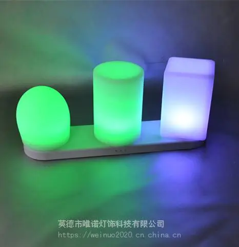 广东唯诺滚塑加工厂提供滚塑产品加工直销LED创意氛围情景装饰灯