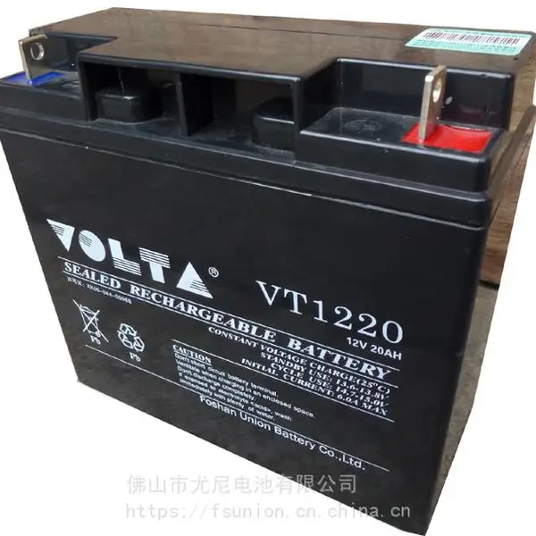 中韩合资VOLTA牌 12V20AH 电力直流屏蓄电池 佛山尤尼电池厂家直销