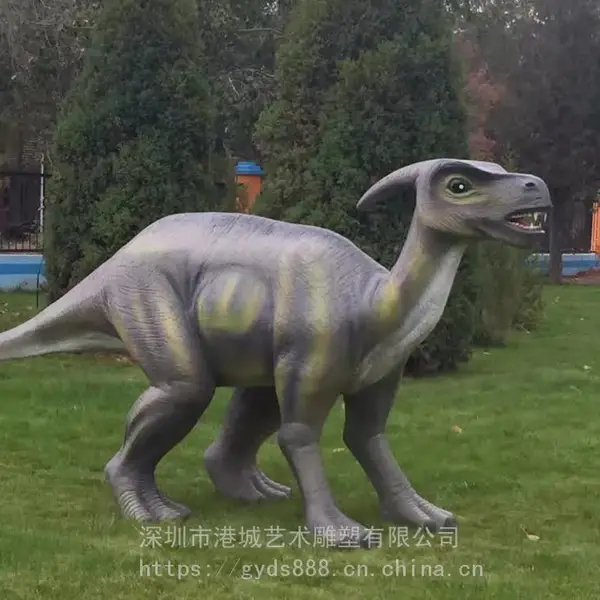 公园大型侏罗世纪霸王龙玻璃钢仿真恐龙雕塑游乐场摆件