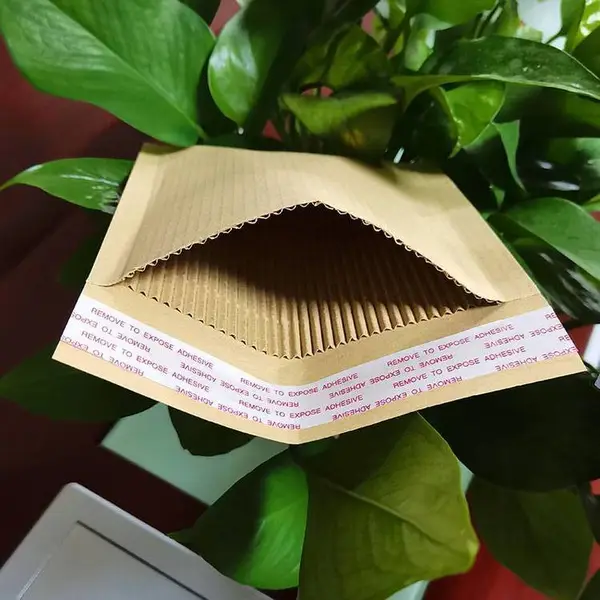 棕色信封袋 黑色瓦楞纸复合牛皮纸袋 减震包装可出口