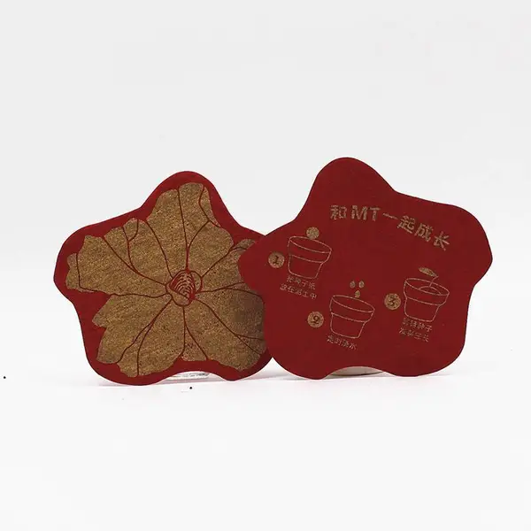 特种纸吸水杯垫 可降解防烫垫片 回归自然品牌宣传品
