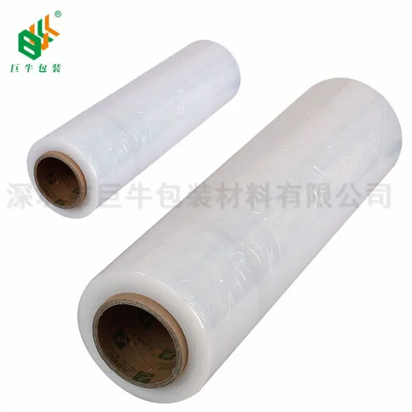 巨牛LLDPE拉伸膜生产厂家 45/50宽物流打包围膜 超透明塑料保护膜