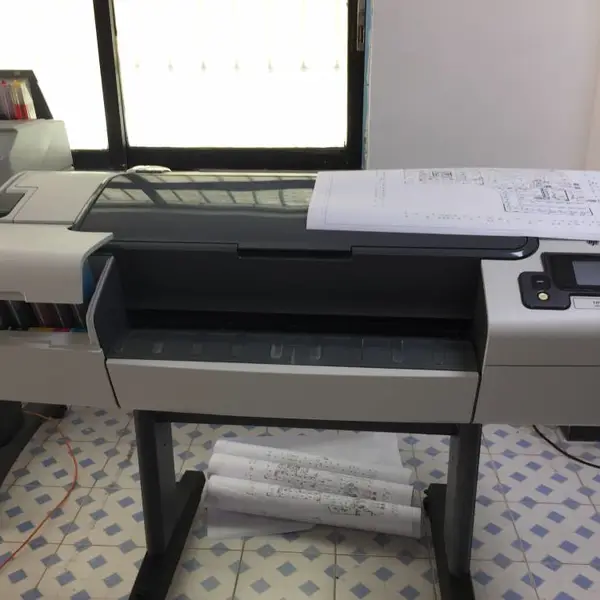 惠普 T790大幅面打印机 彩色 CAD 绘图仪 高速 A1 图纸输出 园林规划勘测院 长卷图纸打印机