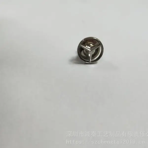 圆形奔驰徽章,银色镂空胸章,汽车标志胸章厂