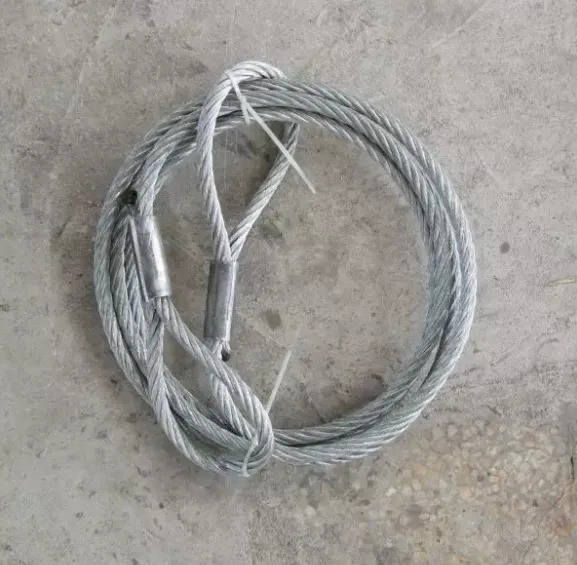 steel rope sling; ѹ�Ƹ�˿���ף�����˿���׿ۣ���˿�����ص�������˿����