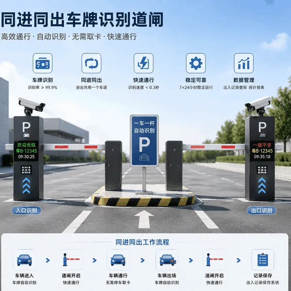 智能停车收费系统软件 无人值守车牌识别 小区园区停车场计费管理系统