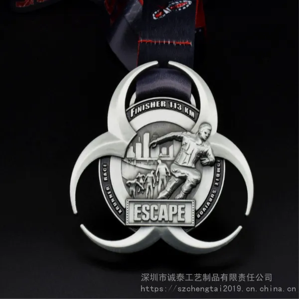 郑州奖牌订做,五金立体挂牌,指尖陀螺款式奖牌生产