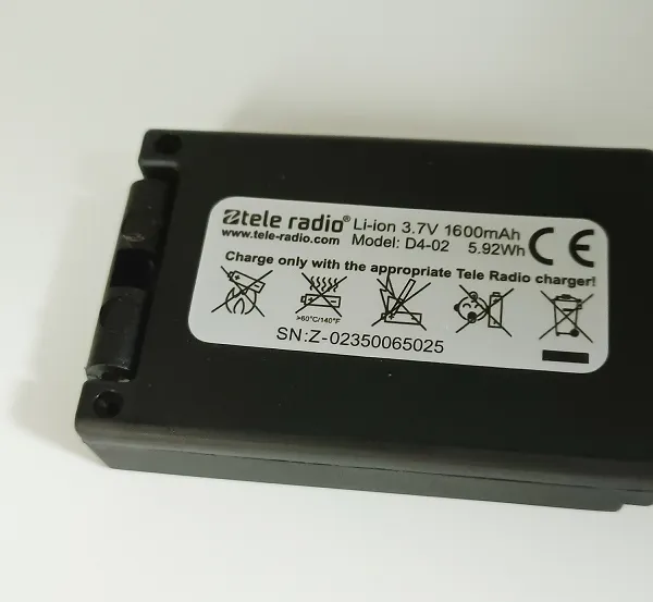Tele Radio工业遥控器电池D4-02