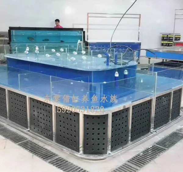 江门海鲜酒吧海鲜池设计,海鲜池哪家质量好,超市海鲜鱼池