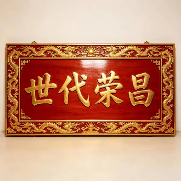 焕环祥 祖祠中堂对联定做 祠堂重修竣工牌匾定制 宗族祠堂匾额