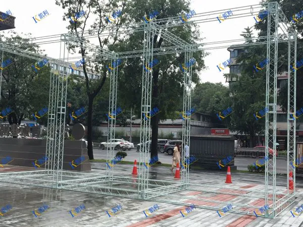 四川成都桁架舞台厂成都凯利展览展示器材200*200固定桁架展示架婚庆背景架20桁架展位桁架搭建棚子