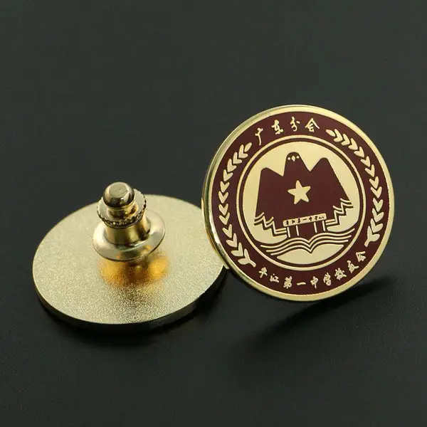 徽章工艺礼品 企业可LOGO烤漆珐琅胸章胸针 学校班徽章校徽 鞋服装配件