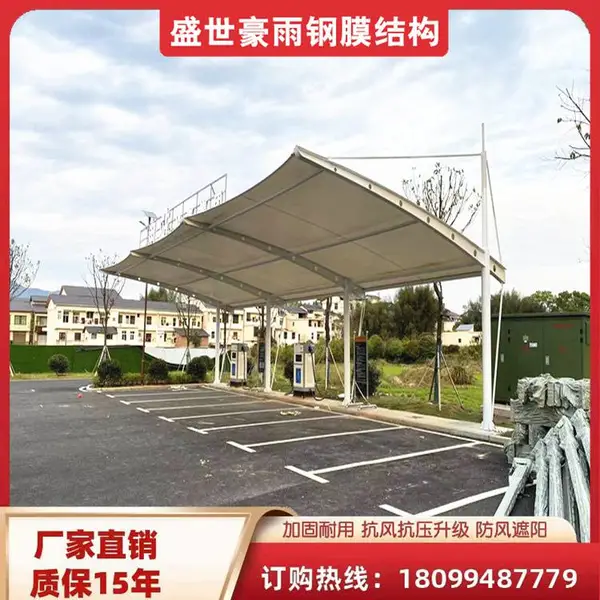 阿拉尔市 汽车充电遮阳棚 厂家可定制 盛世豪雨