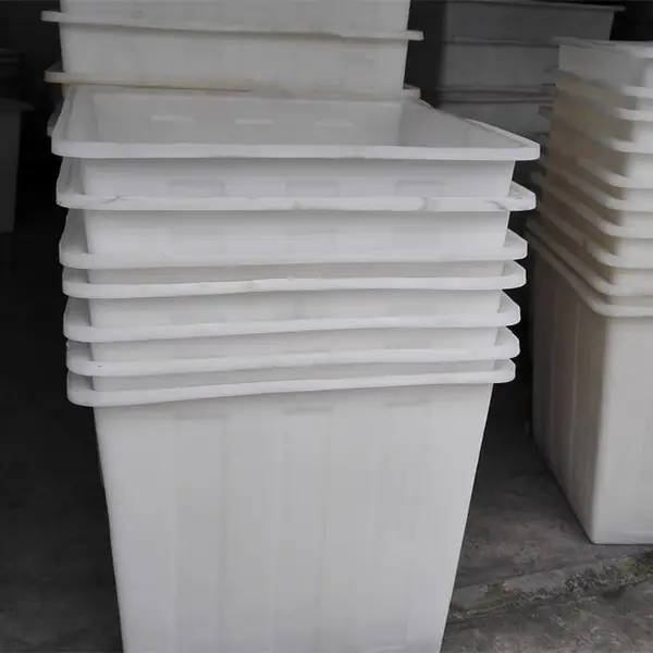天一450L牛筋料塑料方箱,水产方箱,鱼苗养殖塑料箱