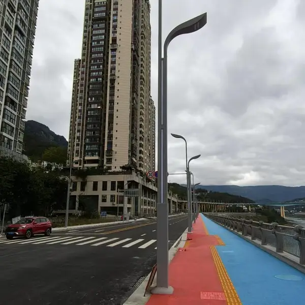重庆路灯厂 城市道路照明灯 10米景观灯定制 单双臂路灯杆批发