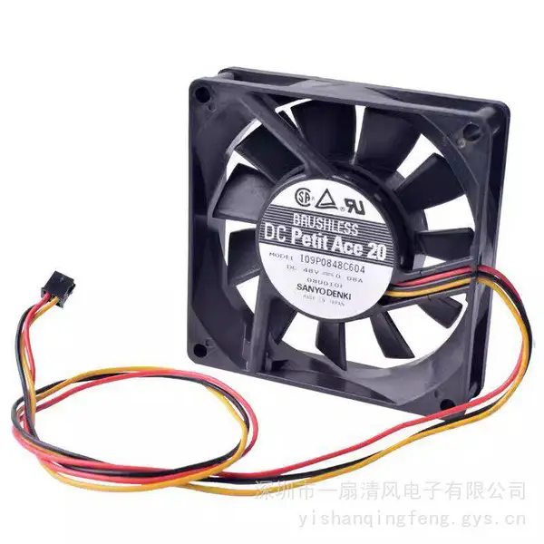 原装三洋 109P0848C604 8cm 8020 48V 0.08A 变频器通讯散热风扇