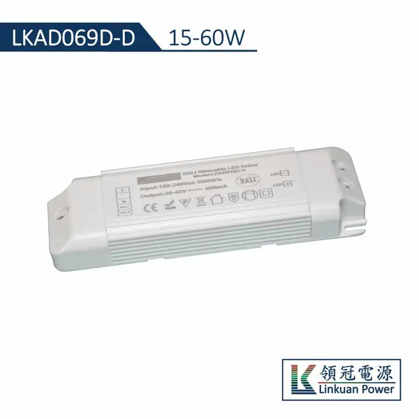 ��Ӧ60W LED����DALI�����ɫ�µ�Դ ��PF��Ƶ��