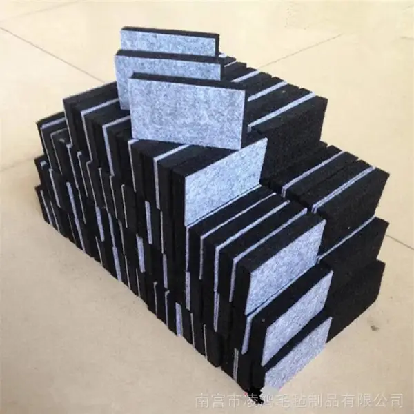 定制 黑板擦毛毡 印台毛毡 印台羊毛毡 各类毛毡制品 彩色多层异形毛毡