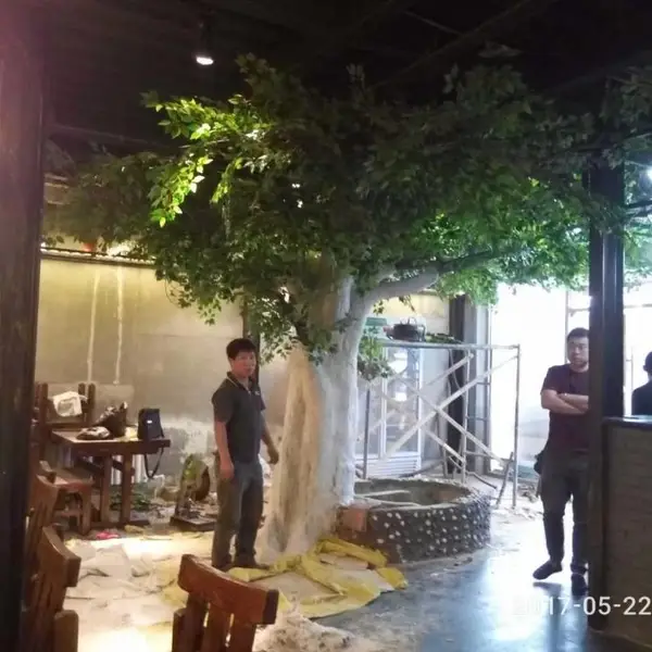 仿真树宏伟假树造景制作室内外假树人工造景承接全国仿真绿植造景工程