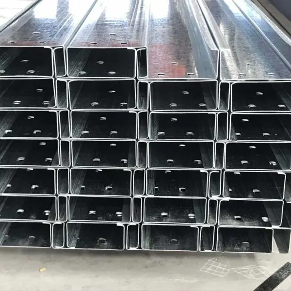 钢结构镀锌檩条加工工艺质量精度高截面性能优良C型钢