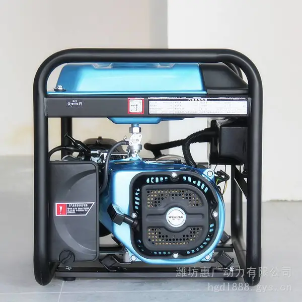 潍柴WPGQ13000B汽油发电机 11KW双缸风冷发电机组 220V单相