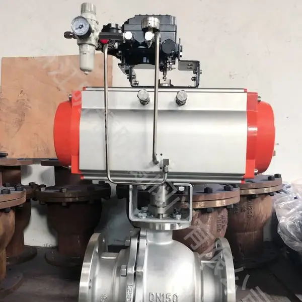 衬氟气动球阀Q641PFA-16P DN150 不锈钢304材质