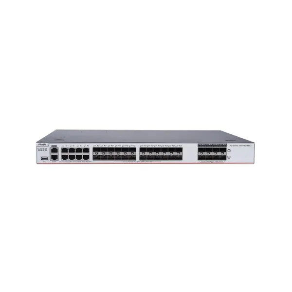 锐捷RG-S5750C-24SFP/8GT8XS-X 24口千兆企业级核心汇聚网络交换机