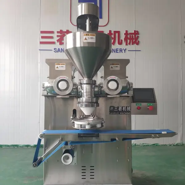 供应SRB-6000型三斗多功能馅中馅包馅机