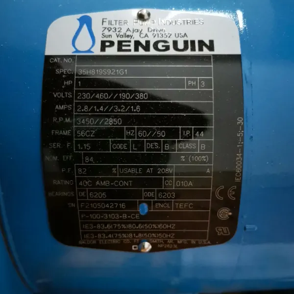 优势供应 Penguin 泵 P-1AEK-3