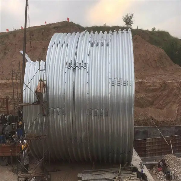 线性排水沟钢波纹涵管排水管道金属波纹涵管厂家