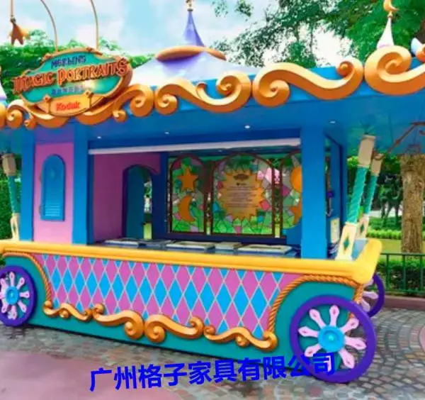 景区玩具礼品售卖车 美食小吃商铺 广场烤串摊亭