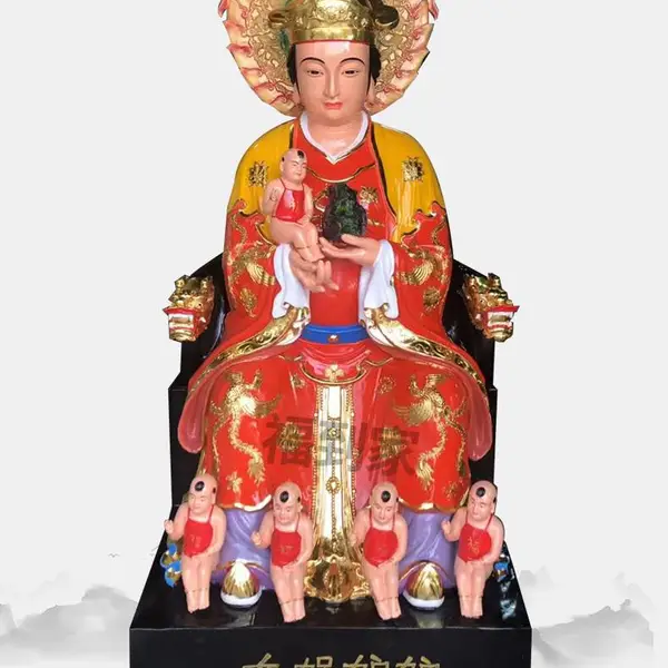 女娲娘娘神像1.3米 大地之母神像 娲皇娘娘神像 汉白玉佛像 河南福到家佛像厂