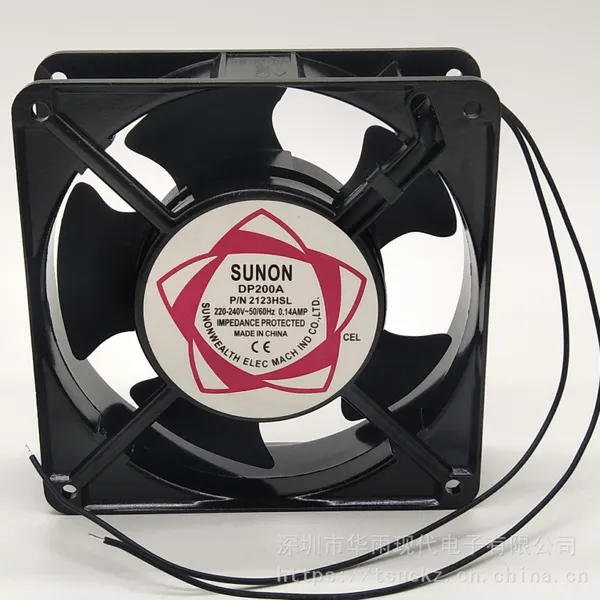批发 12cm 220V 12038含油带双网带线 网络机柜工控机箱风扇 DP200A