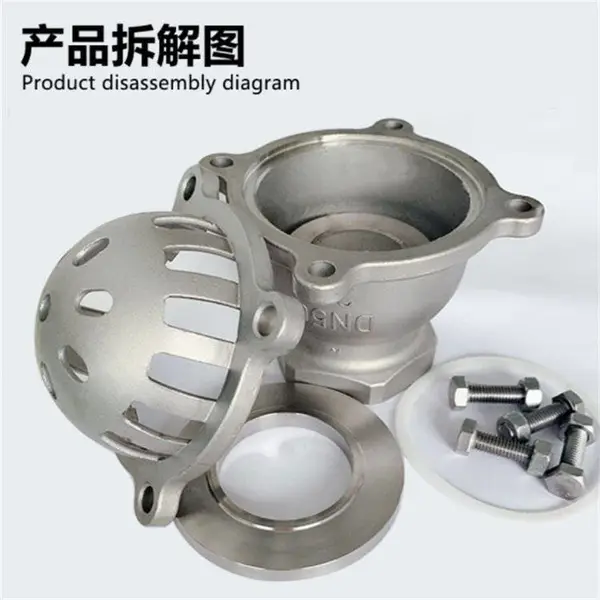 南高供应 H42X-16P DN250 不锈钢法兰软密封底阀 单向逆止阀