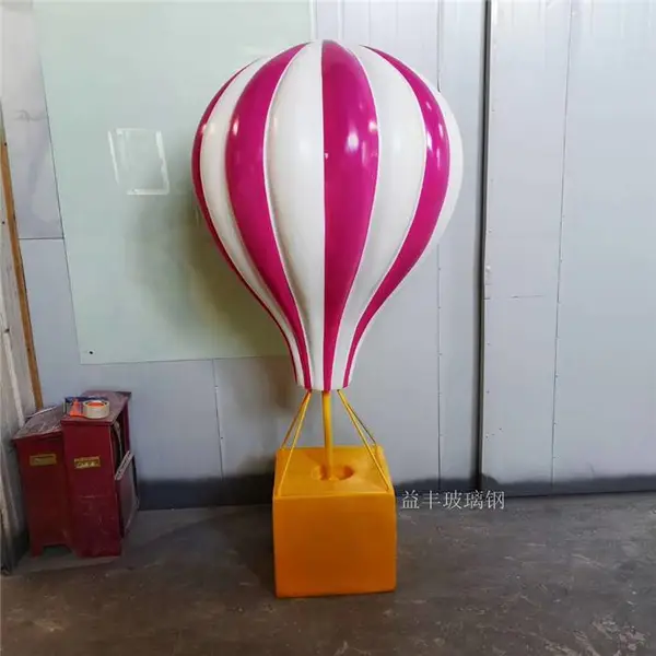 气球玻璃钢雕塑 商业广场氛围彩色气球雕塑装饰