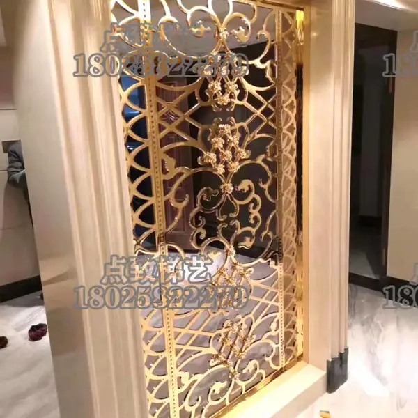 新中式浮雕护栏欧式铜艺楼梯护栏厂家定制